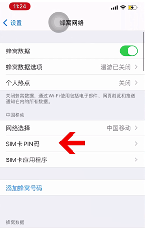 玛多苹果14维修网分享如何给iPhone14的SIM卡设置密码 