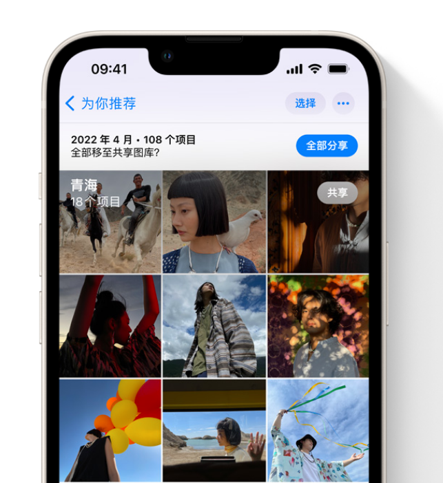 玛多苹果维修网点分享在 iPhone 上使用共享图库 