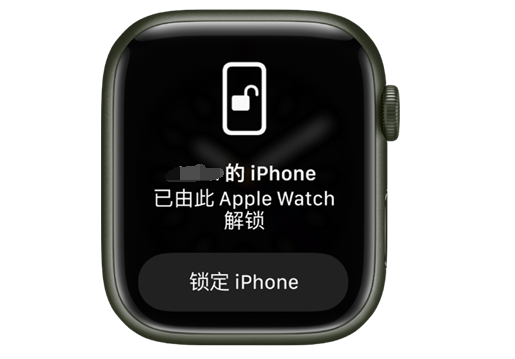 玛多苹果手机维修分享用 AppleWatch 解锁配备面容 ID 的 iPhone方法 